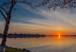 Sunrise over Lake Monona