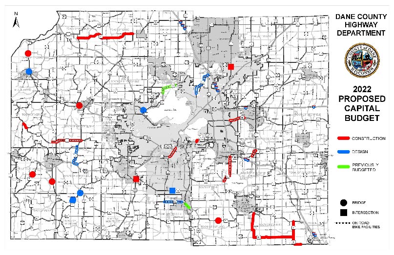 Map of proposed highway budget